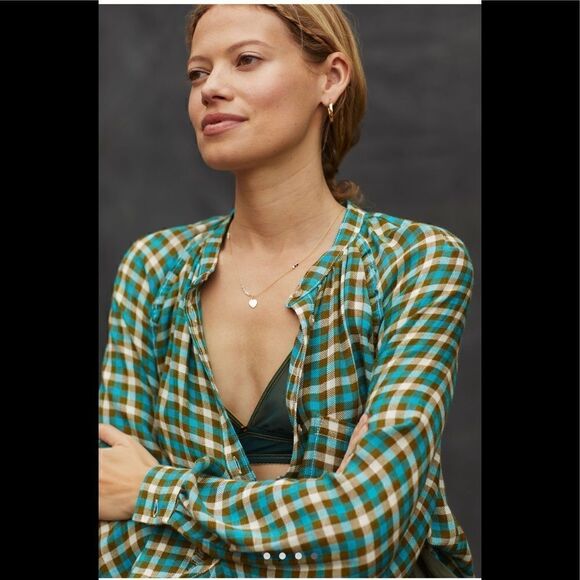Anthropologie Pilcro Breezy Button down Top Size XS - Picture 1 of 7